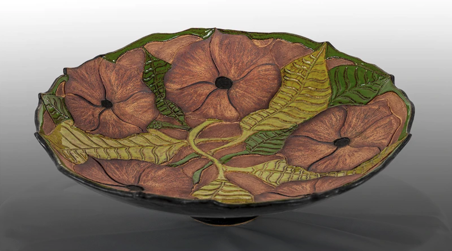 Hibiscus Flower Bowl by Linda Kliewer